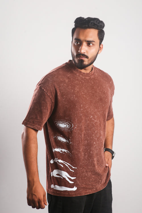Human to Galaxy - Drop Shoulder T-shirt