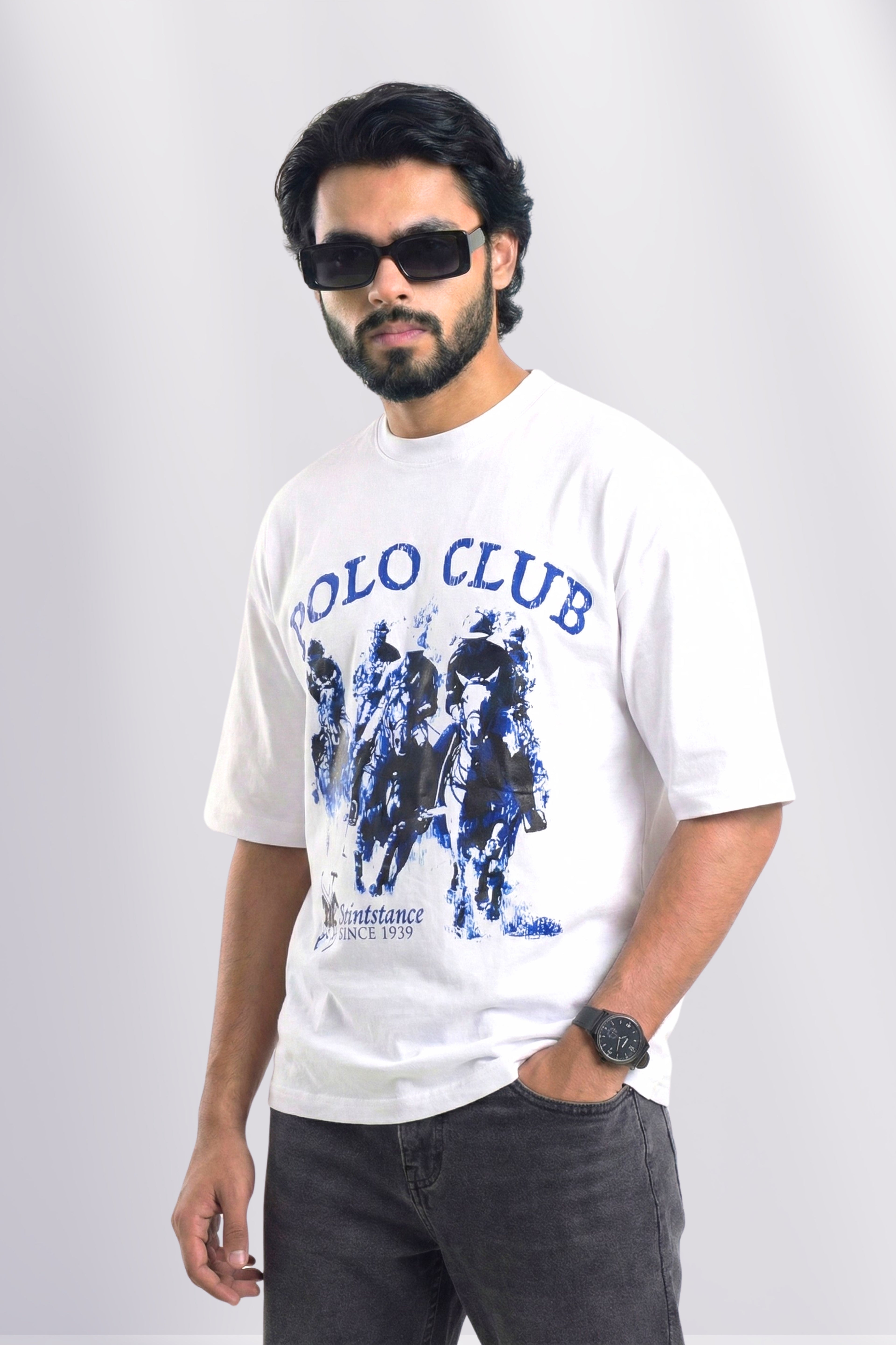 POLO CLUB - Drop Shoulder T-shirt